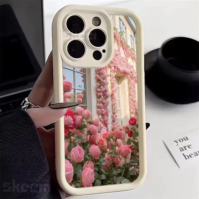 Custodia Per IPhone Con Design Floreale, Per IPhone 14 Pro, Modello Bocciolo, Fondo Antiurto, Vanqiang - 5