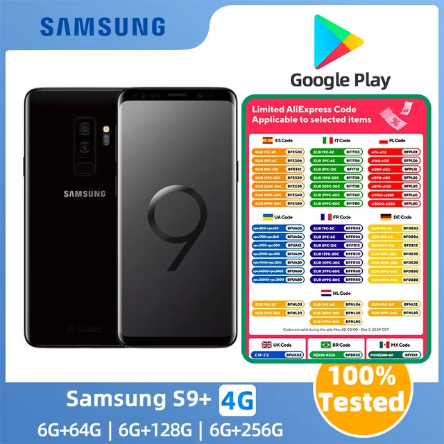 Samsung Galaxy S9 Plus S9 4g G9650 64 128 256gb Rom 6gb Ram Dual Sim Snapdragon.jpg