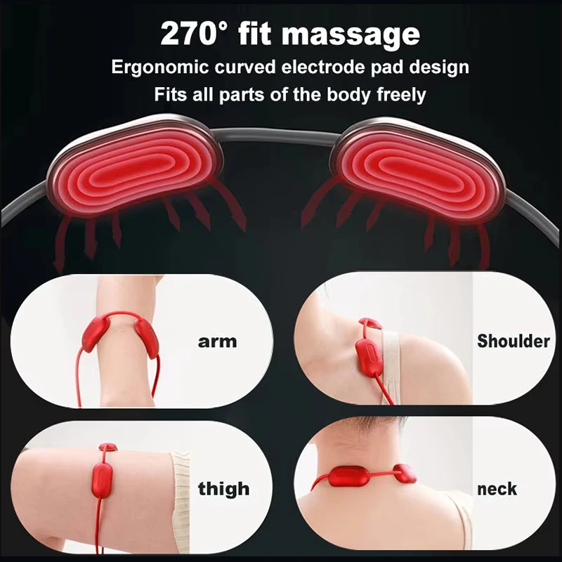 Cervical Spine Massager with Hot Massage Relax Relief Portable Hot Compress Neck Spine Massager Spa Relaxation Treatment Tools