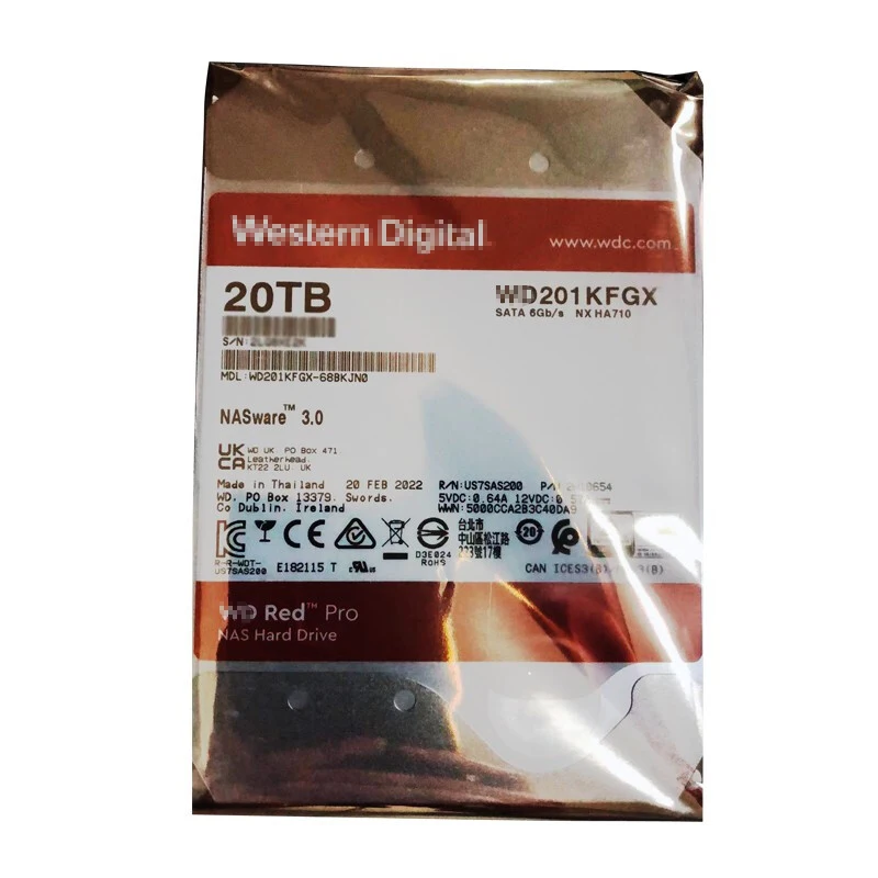 20Tb Red Pro Nas Hdd, 2Tb, 4Tb, 6Tb, 8Tb, 10Tb, 12Tb, 14Tb, 16Tb, 18Tb, 20Tb Hdd  ϵ ̺ ũ
