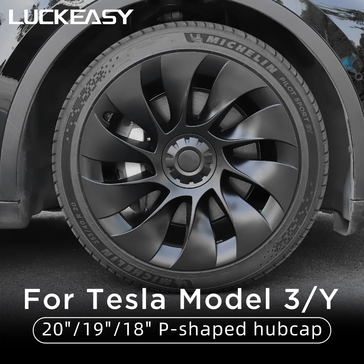  BASENOR 2021-2024 Tesla Model Y Couverture de Roue Capuchon de  moyeu de 19 Pouces Couvercle de Protection de Jante OEM Capuchons de moyeu  Mat de Remplacement Accessoires d'extérieur Ensemble de