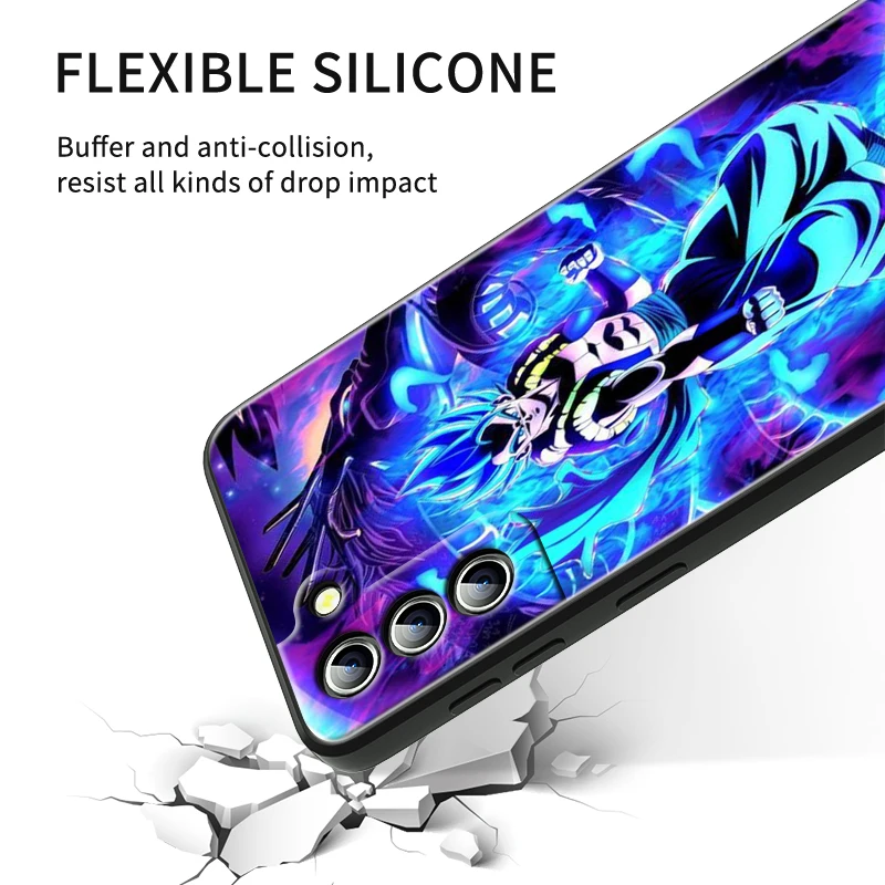 Goku D-Dragon Ball Z Anime For Samsung Galaxy S24 S23 S22 S21 S20 FE S10 S10E Plus Ultra Pro Lite 5G Black Back Phone Case