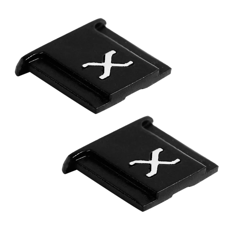 2X Adatto Per Fuji X-T4 X-T3 X-T2 X-T30 X-T20 X-E3 X-E2 X-Pro3 X-Pro2 X30 X10 Hot Shoe Embedded Flash Hot Shoe Nero