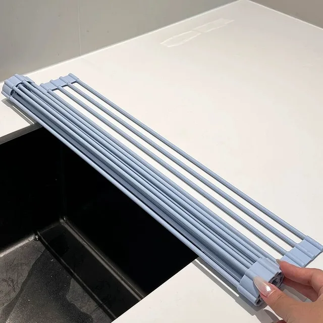 Silicone Roll-Up Dish Drying Rack 4