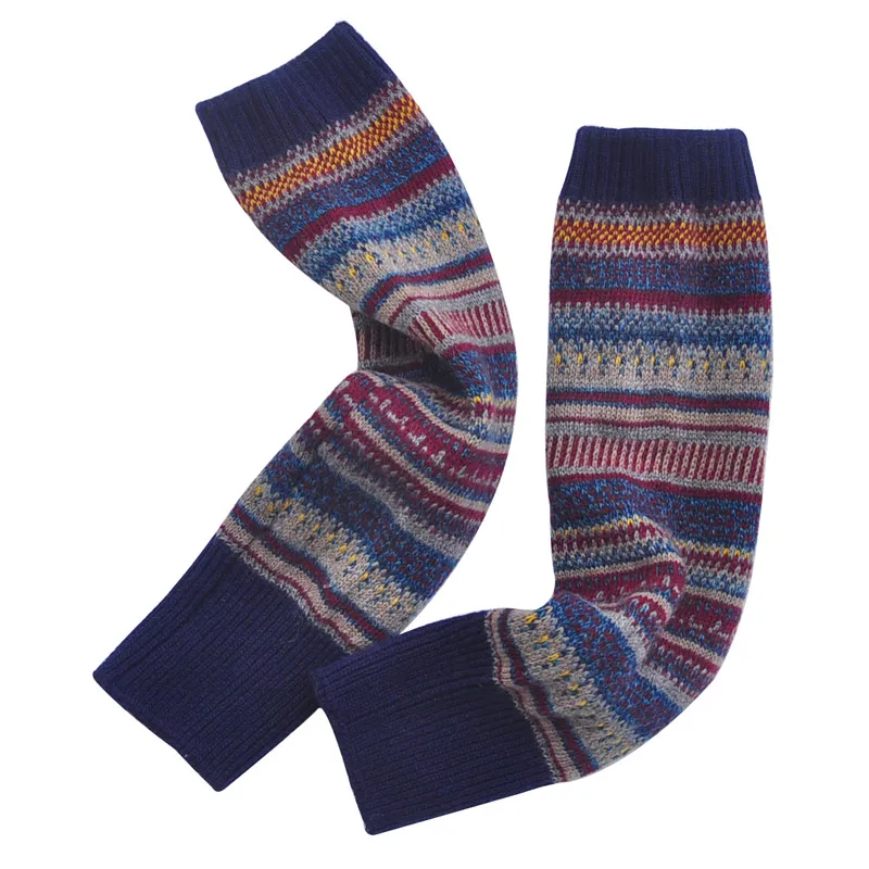 New Autumn And Winter Women's Korean Style Piled Socks Thickened Warm Leg Protecting Boots Short Mid-tube Wool Leg Cover