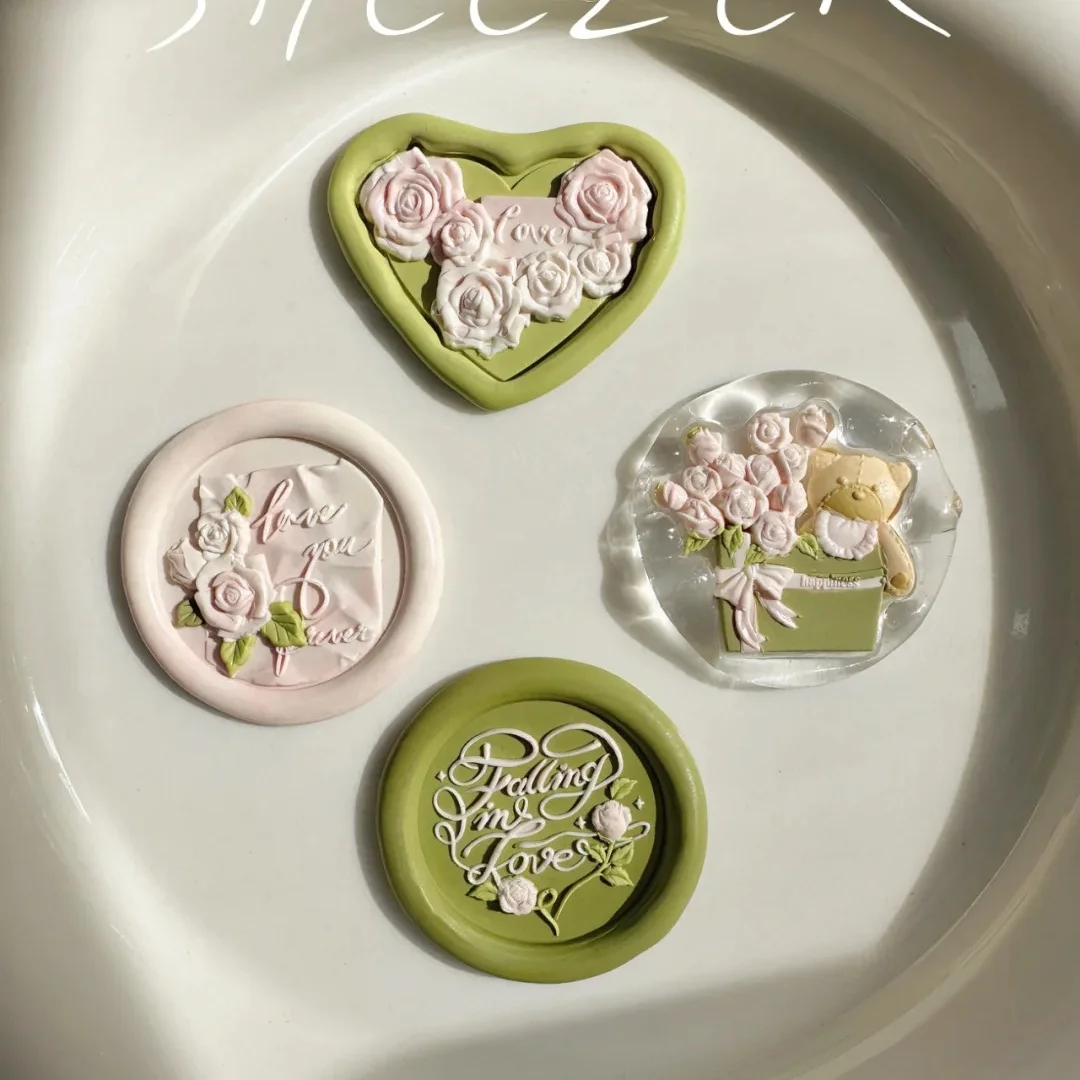 Bronze Head Fire Seal Stamp Animal Carving Eming Rabbit   Lamb Unique ape Enaving Cute Stationery Busin