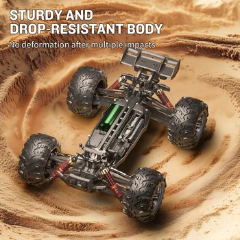 1/16 Scale Hobby RC Car, 50 Km/h High-Speed 4WD RC Truck, 2.4 GHz Remote Control Car, All-Terrain Electric Vehicle, 4X4 Remote C 3