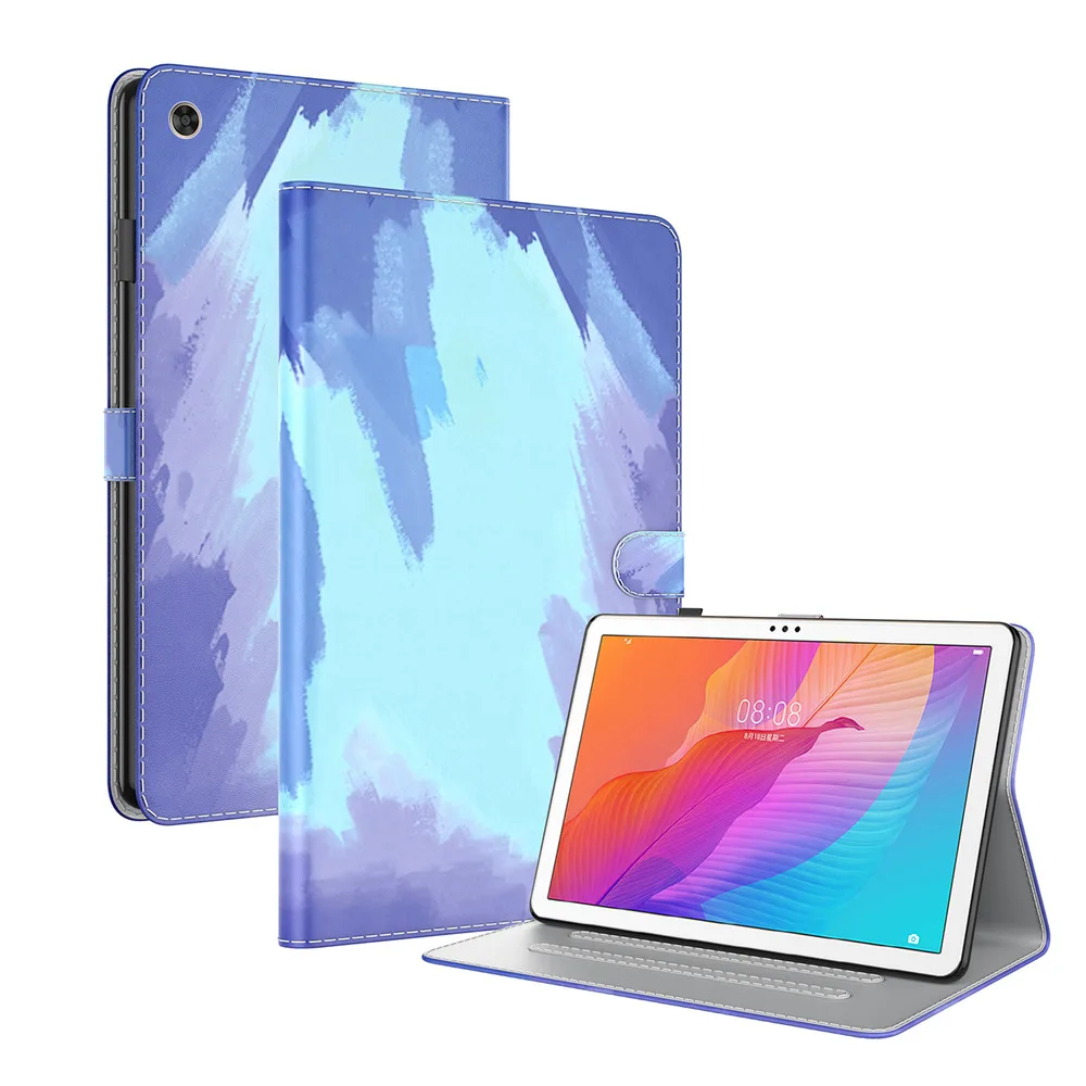 

Чехол для планшета Huawei MatePad SE 10,4, флип-подставка, мягкий силиконовый акварельный кожаный чехол-кошелек для планшета 2022 дюйма