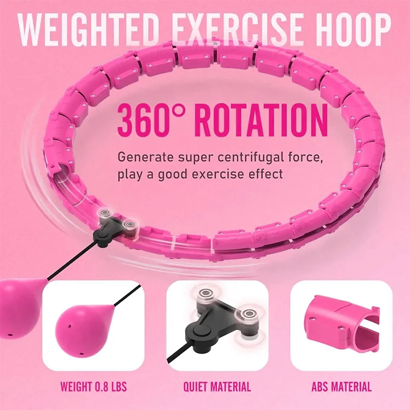 Intelligent Exercise Hoop Weight Loss Slimming Fat Burning Fitness Equipment Special Detachable Massager