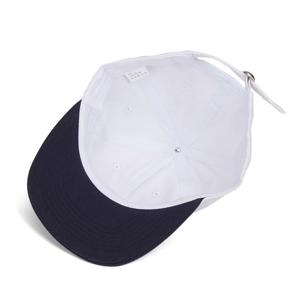 Washed Cotton 6 Panel Cap Flat Visor Unstructured Crown Baseball Caps Summer Sun Protection Hat Adjustable Outdoor for Men Women 5