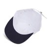 Washed Cotton 6 Panel Cap Flat Visor Unstructured Crown Baseball Caps Summer Sun Protection Hat Adjustable Outdoor for Men Women 5