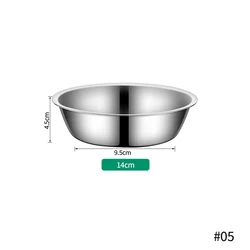Spacious Stainless Steel Pet Feeding Bowl - Durable and Affordable (14cm)