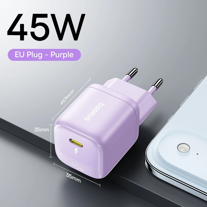 Purple EU Plug