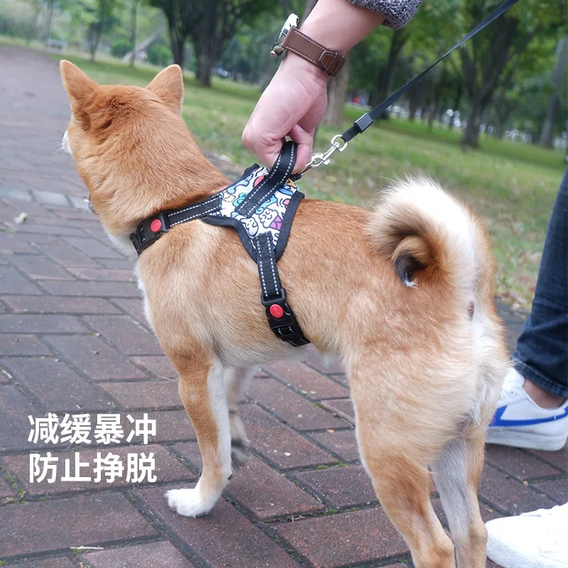 

Pet Chest Strap Explosion-proof Impact Saddle Oxford Cloth Night Reflective Adjustable Dog Strap Dog Leash Pet Products