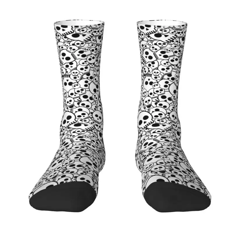 

Death Skull Gothic Skeleton Men Women Crew Socks Unisex Novelty Spring Summer Autumn Winter Dress Socks