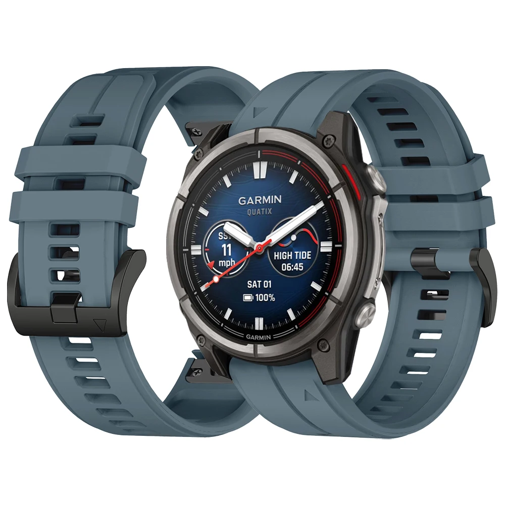 Silicone Wrist Strap Bracelet, 22mm/26mm,
