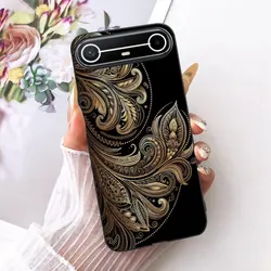 Stylish Black Silicone Soft Cover Phone Case with Cool Design for Tecno Pova Slim (HEITPU - 6116)