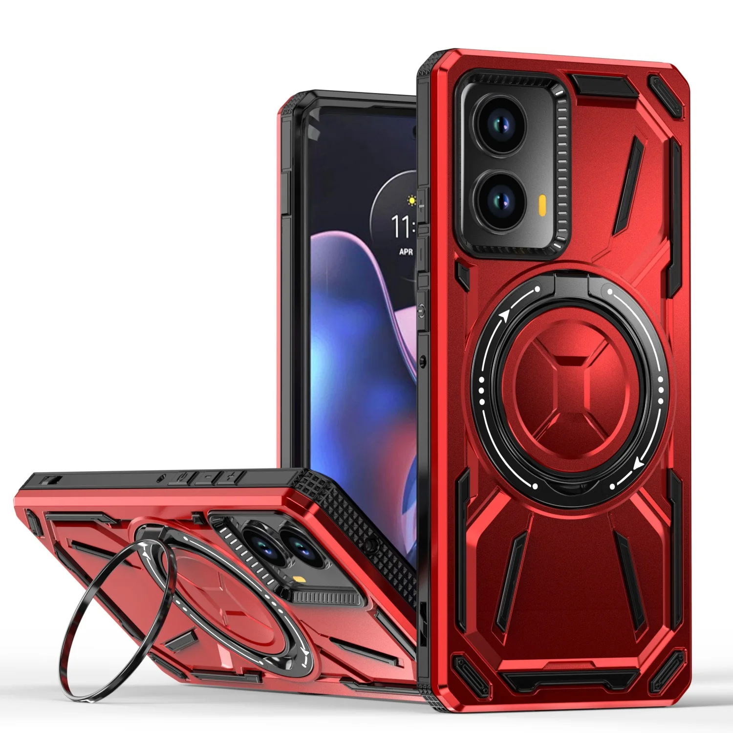 Magnetic Shockproof Armor Case with MagSafe Compatibility
