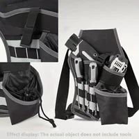 5 specifications Single Side Tool Belt Pouch for Electrician Carpenters and Builders, Durable Canvas Construction, black 1