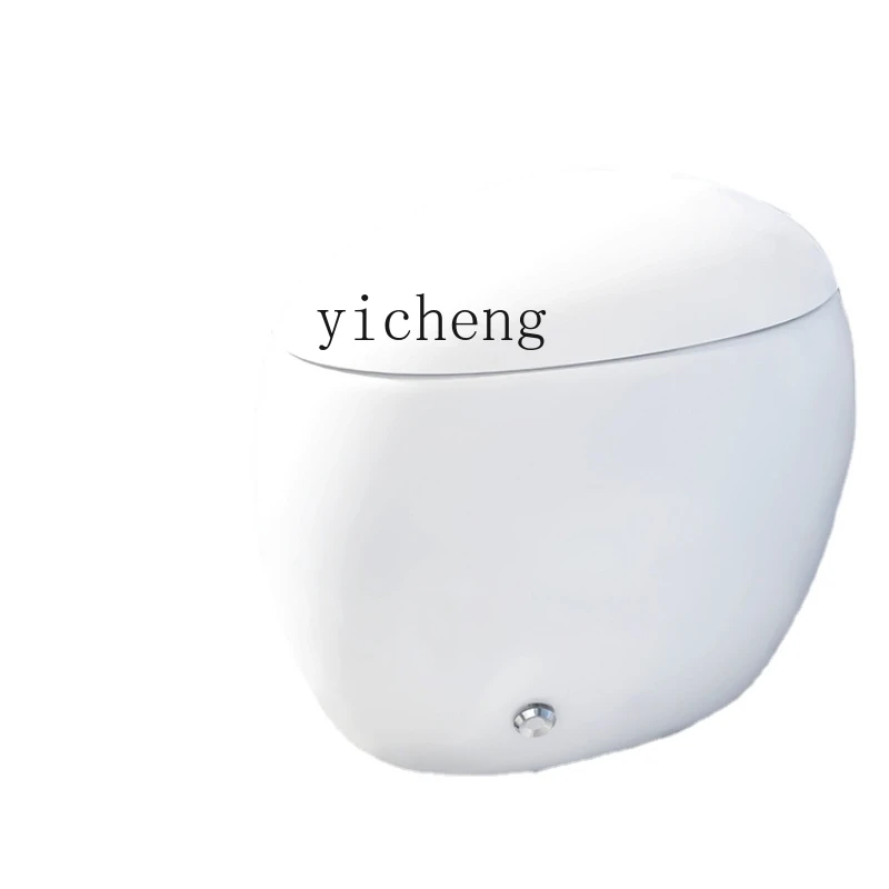 

Yy Small Size Egg-Shaped Toilet Mini without Tank Household Siphon Toilet