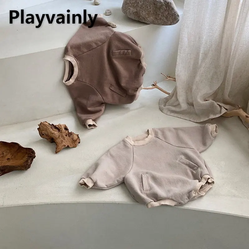 

Baby Clothes Autumn Baby Boy Girl Bodysuit Cotton Long Sleeve Sweatershirt Jumpsuit Infant Clothes Newborn Outfits E9283