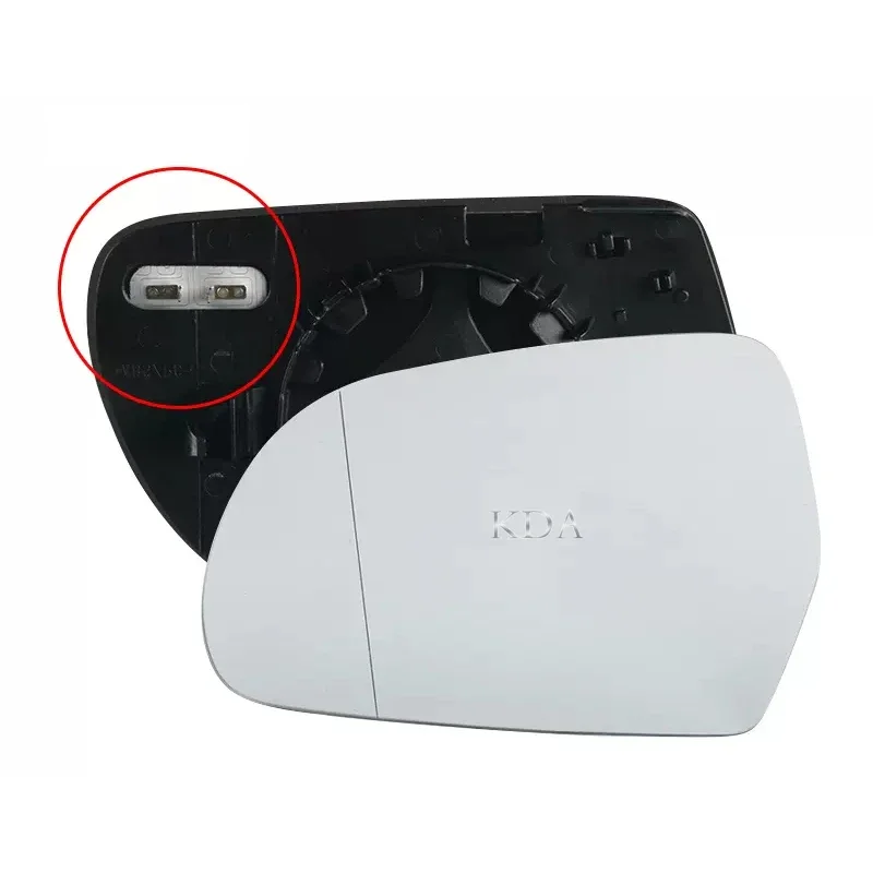 자동 후방 가열 미러 커버, 유리 방향 지시등 하단, 아우디 A4 B8 2009-2012 A6 C6 2009-2011 Q3 2013-2018