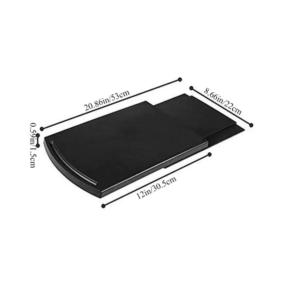 Black Versatile With Wheels Toaster Blender Retractable Sliding Tray Sliding Mat Storage Mat Kitchen Accessories