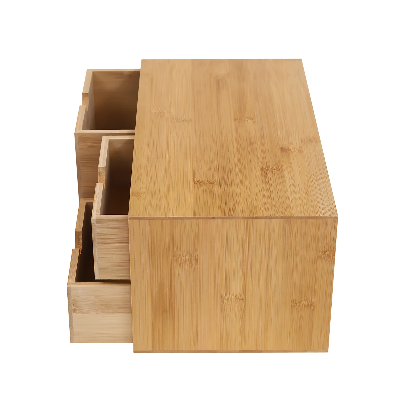 Organisateur de bureau en bambou, mini tiroir de bureau en bambou, boîte de rangement pour bureau et maison, aucun assemblage requis Seac0044fef5d41a4a67c1fb823650266f