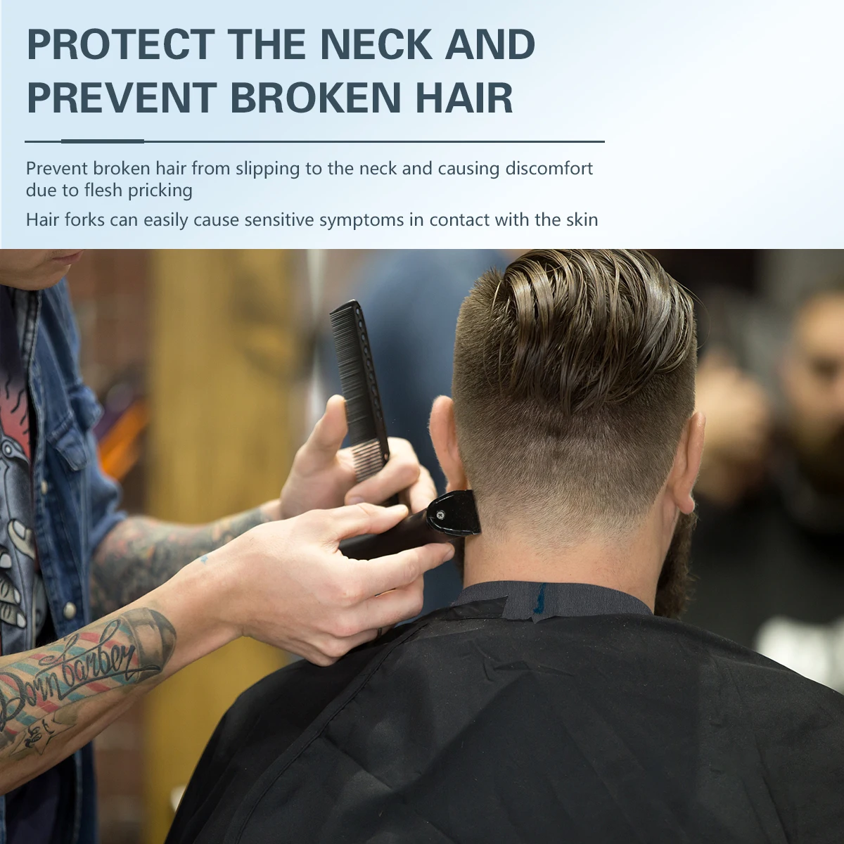 Salon Professional Haircut paper Disposable Hairdressing Collar Haircut Covering Neck Paper Stretchable Roll Cutting  Accessory 3