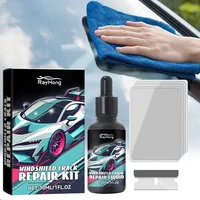 For Long Big Chip Crack Car Windshield Repair Tool Window Glass Windscreen Restoration Kit Renew Full Set Resin Cup Blade Film 2