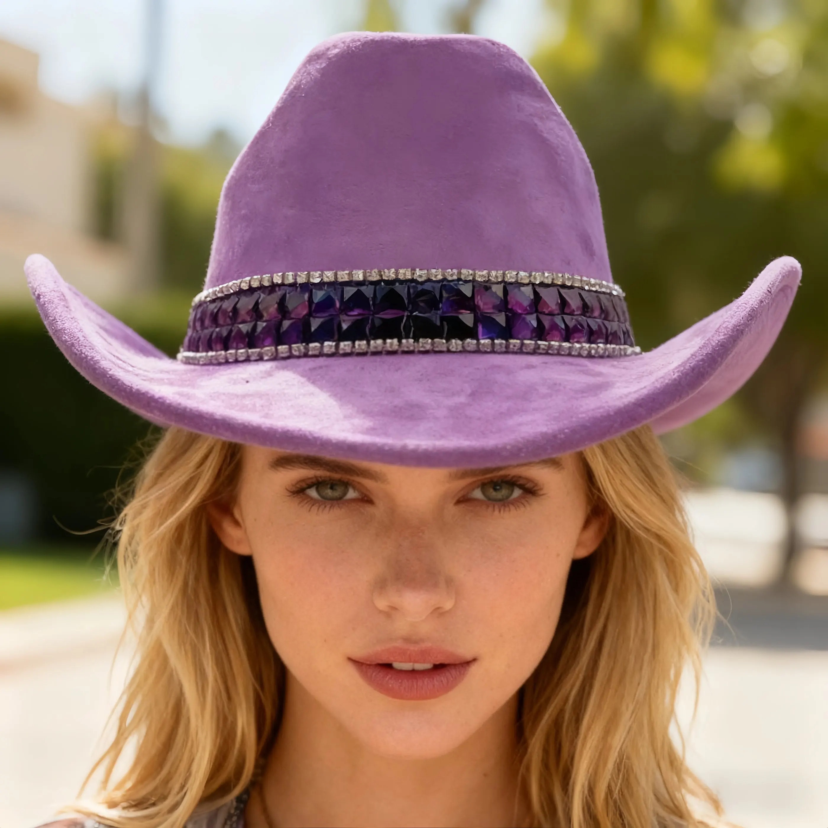 HongLuan Western Rot Luxus Cowboyhut Strass Frau für Cowgirl Kostüm, Cowboyhüte Damen & Cowboy Accessoires für Herren – Detail 13