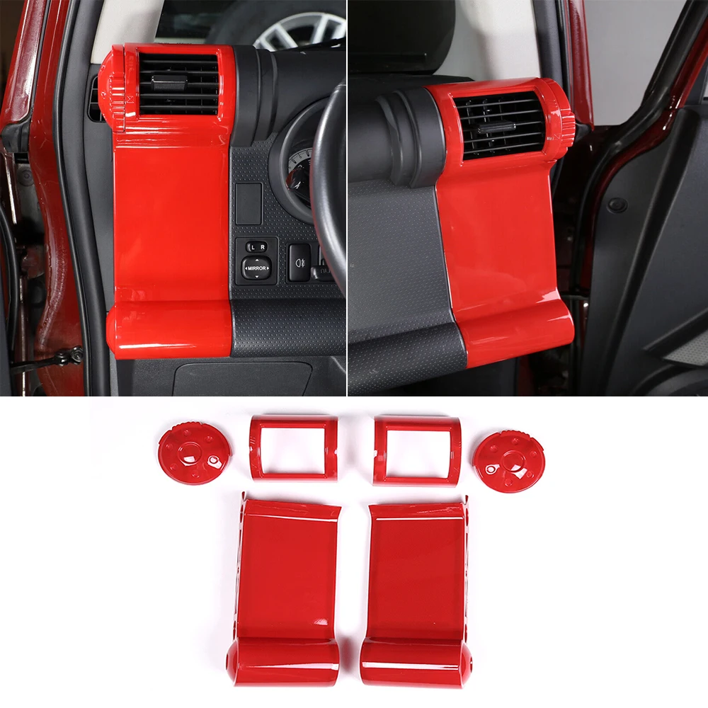 

ABS Side Air Vent Outlet Panel Cover Decoration Trim Fit forToyota FJ Cruiser 2007-2021 Interior Car Accessories