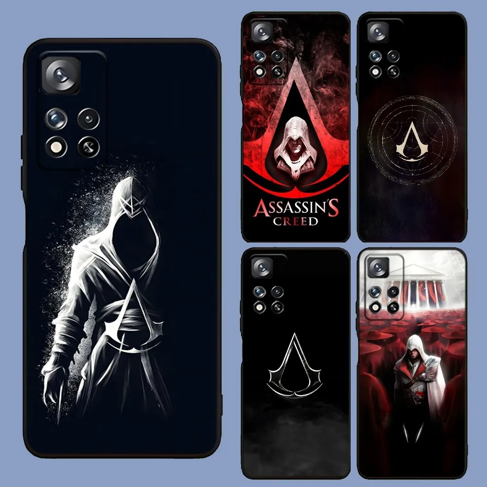 Custodia Per Telefono Game A-Assassins Creed Per Samsung Galaxy A13,A21S,A22,A31,A32,A52,A53,A71,A80,A91 Soft Black Cover