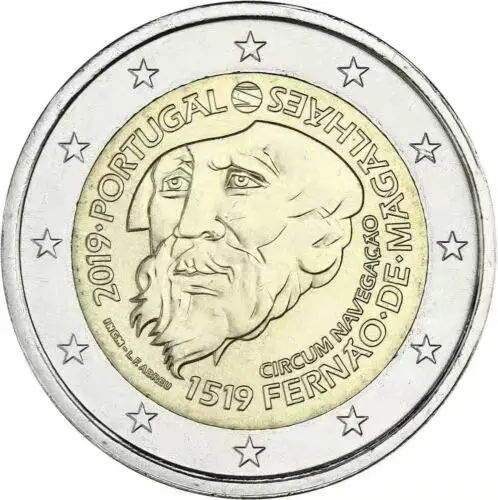 Portogallo 2019 Magellan 500 Th Anniversary Of Global Sailing 2 Euro Moneta Commemorativa Bicolore