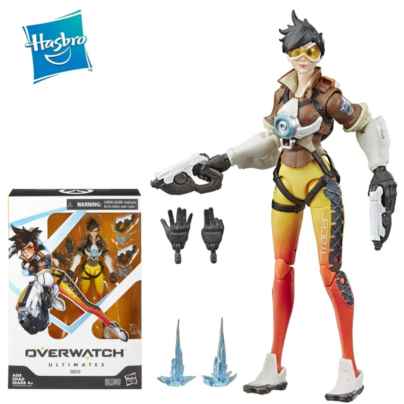 

Original Hasbro Overwatch Ultimates Blizzard Heroes Tracer Action Figure 6 Inch Scale Collectible Model Toy