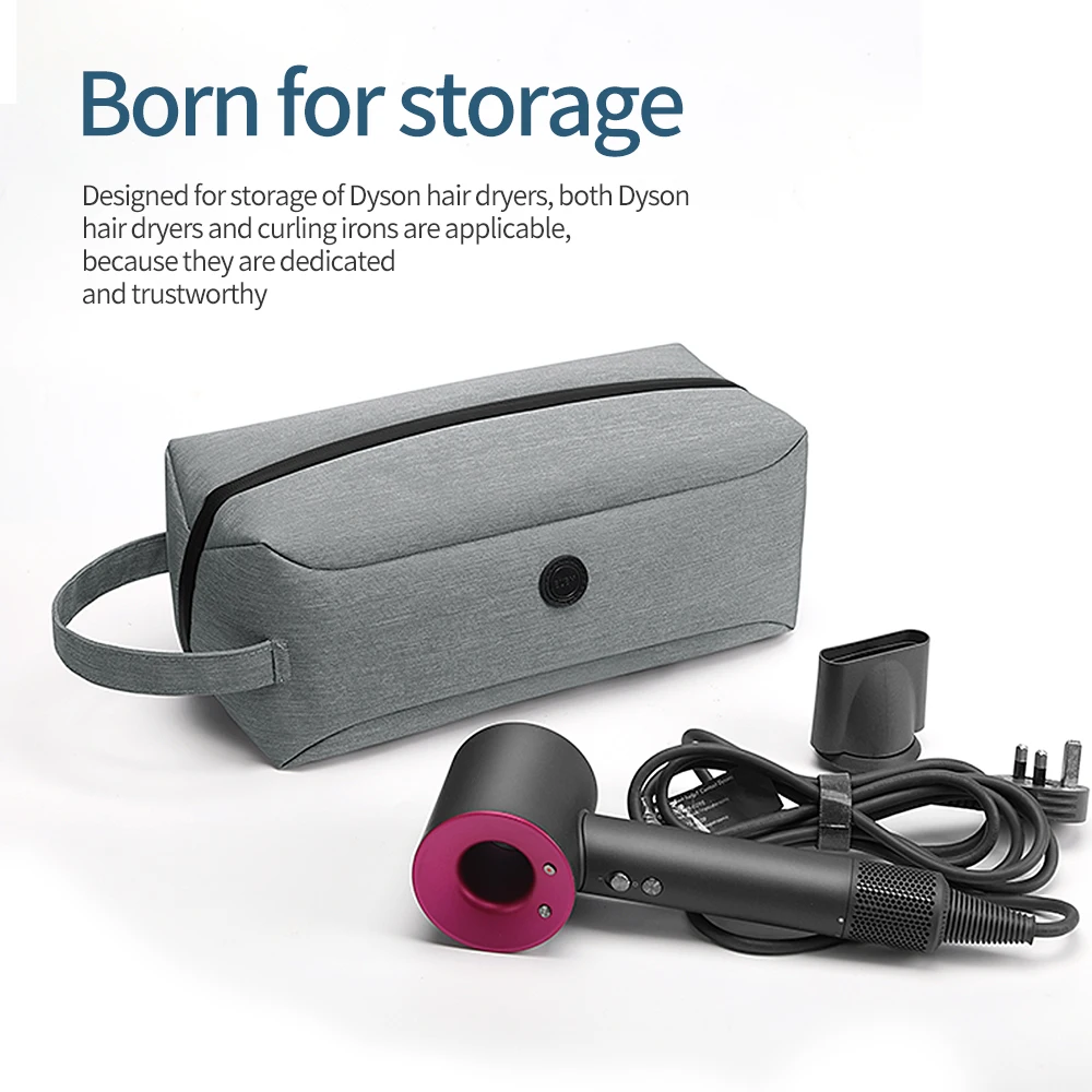 Portable Travel Case Storage Bag for Dyson Airwrap Pack the Small Parts Carry Case Hanging Bag Organizer Accessories Capacity portable hair dryer case storage leather cover organizer box for dyson supersonic hot pu leather hair dryer storage box vogue