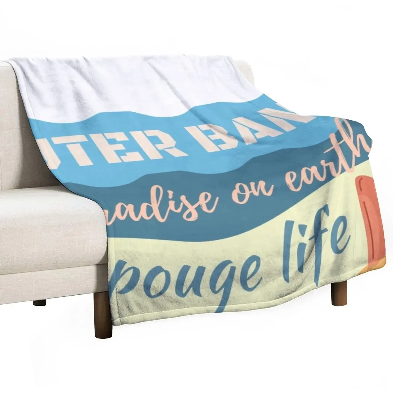 

Outer banks paradise on earth quotes Throw Blanket Tourist Designers Blankets