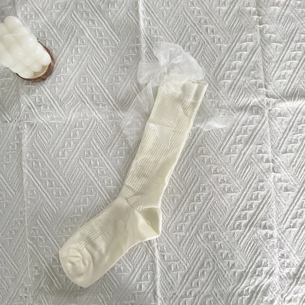 Macahel - Calzini Sopra Il Ginocchio A Righe Bianco E Nero - Foto 5