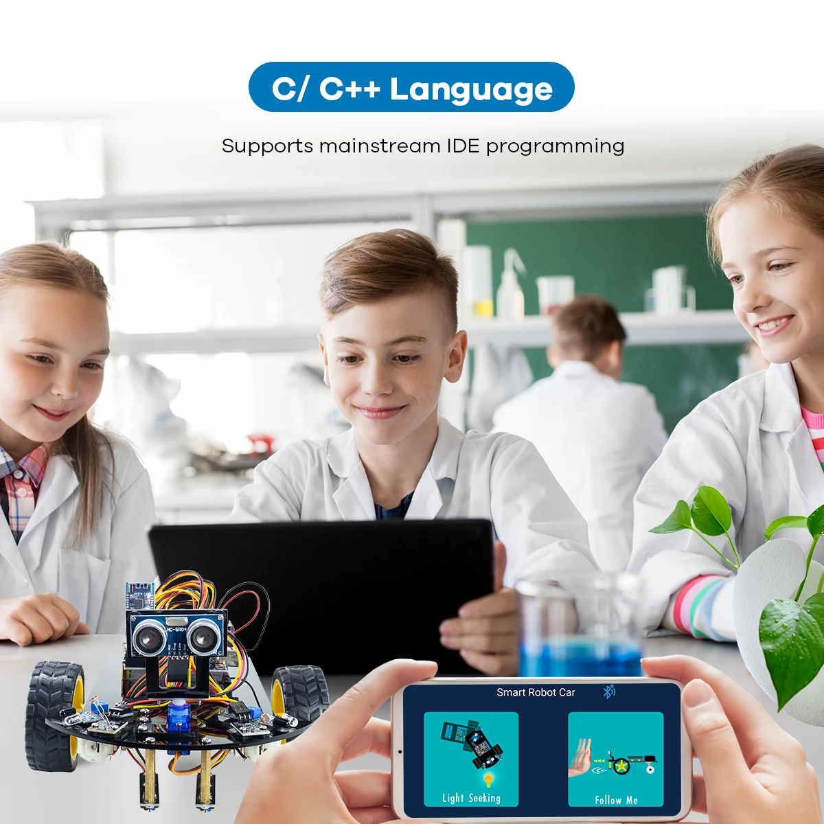 2WD Multi Robot Car for Arduino Kit Smart V2.0 DIY Robotic Car Programming Codes for Learning And Educational Complete Set - Image 5