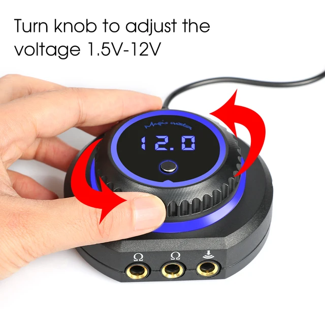 โหมดคู่หน้าจอ LCD แห้งรอยสักแสดงผล LED ดิจิตอลสำหรับเครื่องสักทุกชนิดที่เหยียบเท้าแต่งหน้าถาวรแหล่งที่มา 1