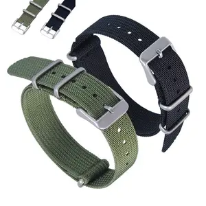 Uniq correa de reloj de nailon balístico verde nato 22 mm unq.22.nsg