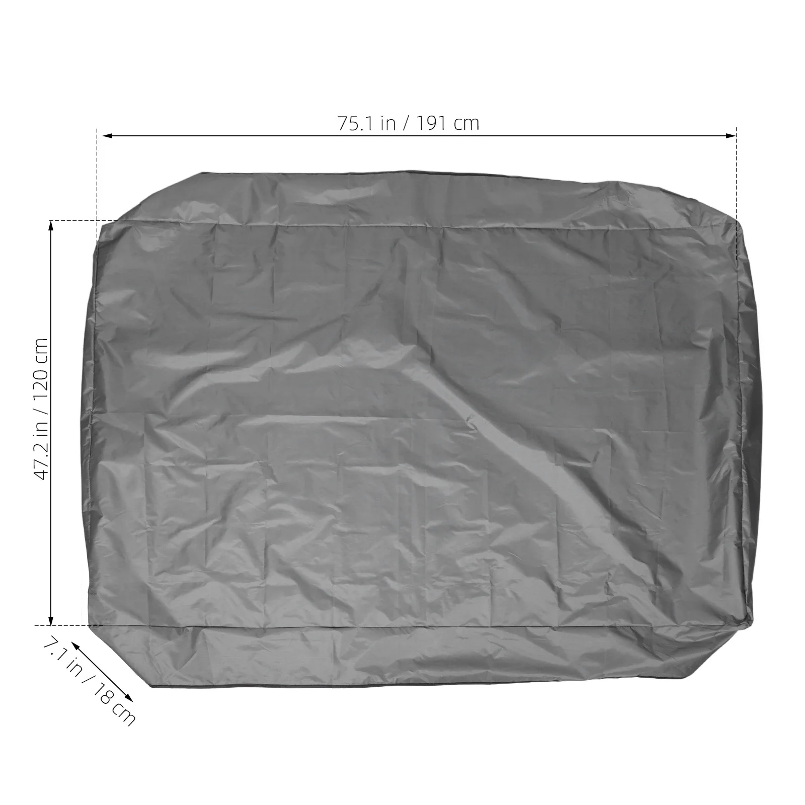 Oxford Cloth Outdoor Swing Canopy Cover Replacement Sunproof Protective Cover for Swing Chair Garden Patio Hammock