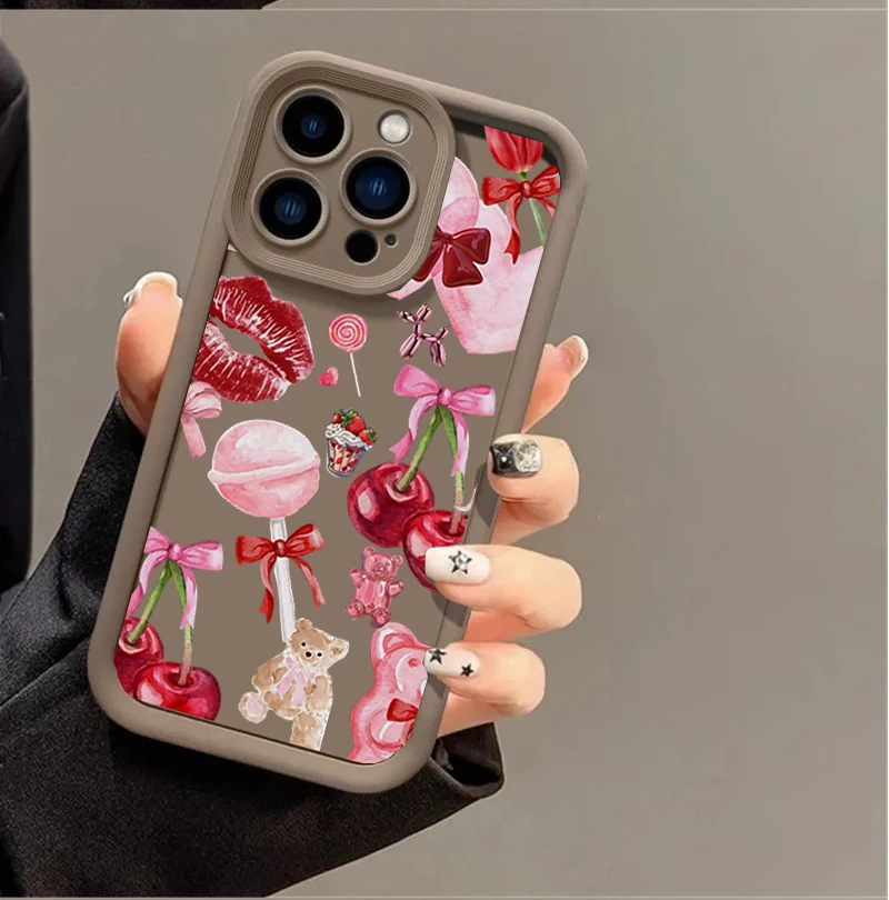 Chic Lip Print Phone Case