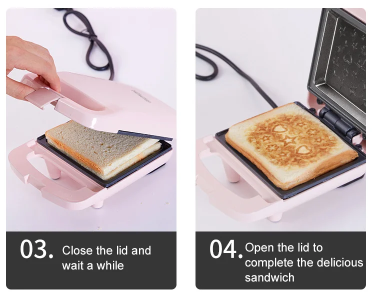 Electric Sandwich Maker Breakfast Machine Multi-baker Toaster Baking Waffle  Maker Takoyaki Toast Pre on Luulla