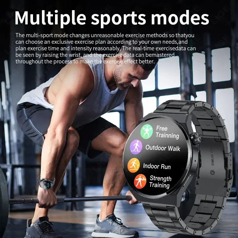 LIGE Smart Watch For Men 2024 Bluetooth Answer Calls Waterproof Watches Sports Fitness Tracker Men Smartwatch Relogio Masculino