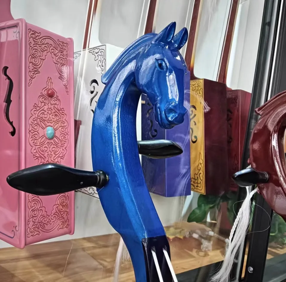 Morin Khuur Matouqin Blue Color Inner Mongolia stringed instruments