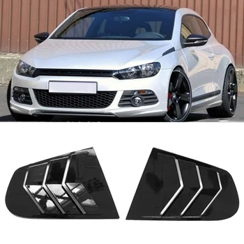 Finestrino laterale auto Feritoia Scoop Copertura Sfiato Surfaccia in carbonio Stile Spoiler Decorativo per Scirocco 2009-2018