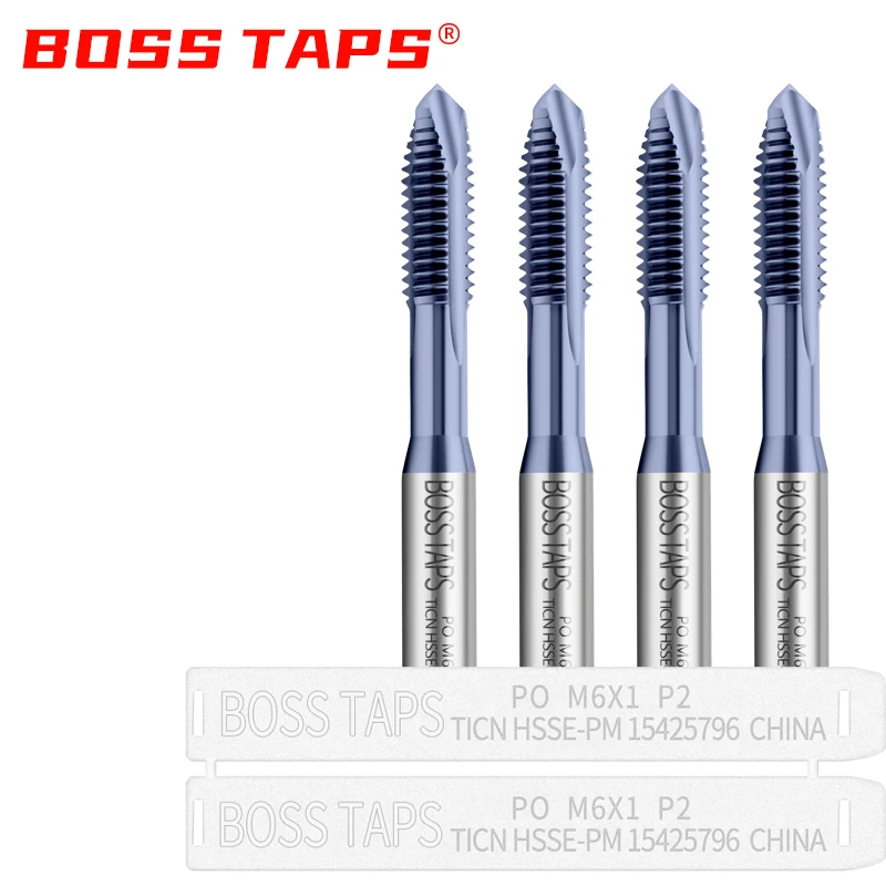 HSSE-PM JIS Standard Spiral Fluted Tap Pointed M2 M2.5 M3 M4 M5 M6 M8 M10 M12 Machine Screw Thread T