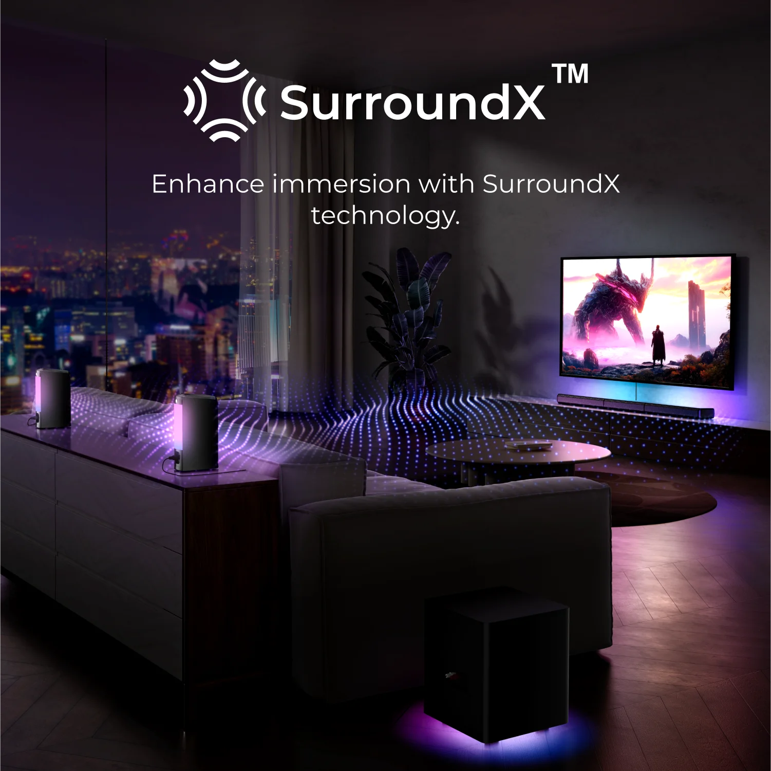 ULTIMEA 410W 7.1ch Soundbar with Wireless Subwoofer & 2 Surround Speakers, Surround Sound System Home Theater Bluetooth Speakers 2