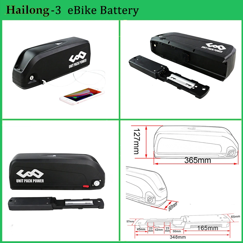 Bluetooth EBike Batterij Hailong 21700 50E M50T 36V 52V 48V 20Ah 25Ah voor Bafang Elektrische Fiets 1500W 1000W 750W 500W 350W 250W - Afbeelding 5